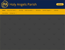 Tablet Screenshot of holyangelssandusky.org